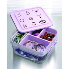 Lowell Home Ieg Takı Dikiş Kutusu Saklama Kabı Hobi Kutusu LWLRSY-435RSIEG