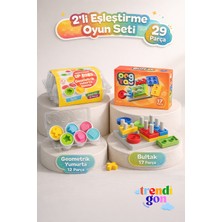 Denapcal Trendigon 2’li Eşleştirme ve Şekil Yerleştirme Oyunu Seti, Bultak ve Geometrik Yumurta