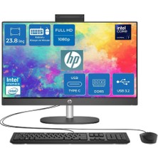 Hp Proone 240 G10 Intel® Core™ Ultra 7 155U 32GB Ddr5 1tb SSD 23.8" Fhd IPS WIN11PRO Siyah All In One Bilgisayar D1BC2ET Snertech