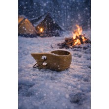 Seymen Bıçakçılık Kuksa Bardak – Doğal Ahşap | Kamp & Outdoor Kullanımına Uygun