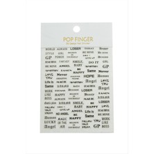 Lowell Home Ieg Yazılı Tattoo Dövme Sticker LWLBJT-RSIEG327