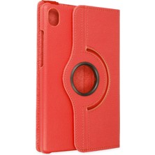 Lowell Home Ieg  Lenovo Tab M8 Kılıf 360 Tablet Deri Kılıf - Kırmızı LWLRSHM-76W5