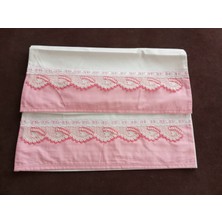 Mor Tırtıl El Işi Dantel Işlemeli 2 Adet Yastık Kılıfı Çeyizlik, Hediyelik