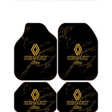 Carmine Carpet Renault Clio Dekoratif Desenli Tüm Modellere Uyumlu Universal Oto Paspas Takımı