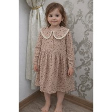 A.E Çiçek Desenli Çocuk Elbisesi
