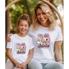Aselinda Labubu Karakter Baskılı Anne-Kız Kombin Tişört (Kombin Yapmak Için 2 Ürün Ekleyiniz)