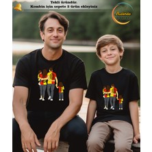 Aselinda Aile Kombin Baskılı Taraftar Tişört/unisex T-Shirt- (Tek Adet Fiyatıdır)
