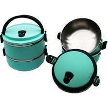 Lowell Home Ieg Sefer Tası Yemek Termosu Saklama Kabı Termosu 2li - Turkuaz (4887) LWLRSHM-324FTY4