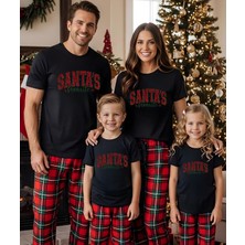 Aselinda 2026 Family Christmas Santa's Baskılı Yılbaşı Kombini Tişört (Kombin Yapmak Için Ürün Ekleyiniz)