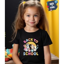Aselinda Bluey Baskılı Back To School Unisex Çocuk Tişört-Okula Dönüş Baskılı Çocuk Tişört