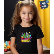 Aselinda Back To School Baskılı Unisex Çocuk Tişört-Okula Dönüş Baskılı Çocuk Tişört