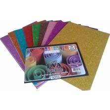 Südor Simli Yapışkanlı Eva A4 10 Renk - 2 Paket