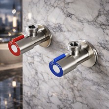 2li Inoxs Aç Kapa Musluk Taharet Musluğu Seti Klozet Musluğu Filexsli Set