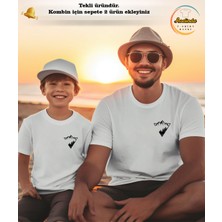 Aselinda Dağ Baskılı Baba-Oğul Kombin Tişört (Kombin Yapmak Için 2 Ürün Ekleyiniz)