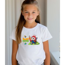 Aselinda Labubu Back To School Baskılı Unisex Çocuk Tişört-Okula Dönüş Baskılı Çocuk Tişört