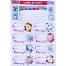 Tanex Okul Etiketi 3lü - 3 Paket