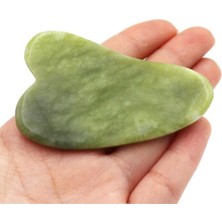 Normadia 2'li Yeşim Masaj Taşı ve Gua Sha Seti, Yüz ve Vücut Rahatlatıcı Masaj