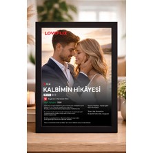 Woisco Kişiye Özel Fotoğraflı Loveflix Film Posteri Tasarım Tablo, Aile, Arkadaş, Sevgililer Günü Hediyesi 20X30CM
