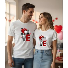 Aselinda Love Baskılı Sevgili Çift Kombin Tişört(Kombin Yapmak Için Ürün Ekleyiniz)
