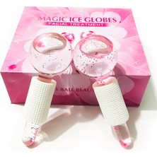 Normadia Buz Küresi Masaj Topu Çift Set, Cam, Saklama Kutusu Ile, Serinlik ve Rahatlık