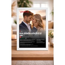 Woisco Kişiye Özel Fotoğraflı Loveflix Film Posteri Tasarım Tablo, Aile, Arkadaş, Sevgililer Günü Hediyesi 20X30CM