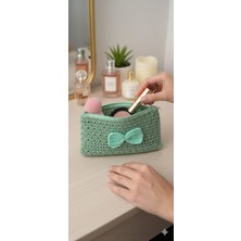 Esu Accessory Bohem Stil El Örgüsü Fiyonklu Çok Amaçlı Düzenleyici - Çanta Içi Organizer Mint Yeşili