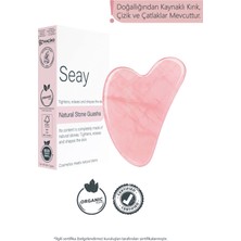 Normadia Pembe Kuvars Taşı Gua Sha Yüz Masaj Aleti Doğal ve Sertifikalı