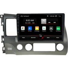 Eurotec Honda Civic Fd6 2006-2012 Android 4 GB + 64 GB Rom Carplay Multimedya + Geri Görüş Kamerası Hediye