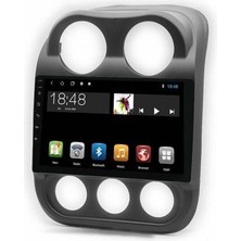 Eurotec Jeep Compass 2009-2016 Android  8 GB Ram + 128 GB Rom Carplay Multimedya + Geri Görüş Kamerası Hediye