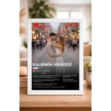Woisco Kişiye Özel Loveflix Film Çerçeveli Hediye Netflix Çerçeveli Tablo