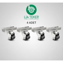 LİA TEKER 28 mm U Tablalı Tekerlek 4 Adet