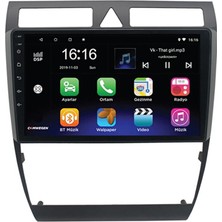 Eurotec Audi A6 Uyumlu Android 2 GB Ram + 32 GB Rom Rom Carplay Multimedya Navigasyon