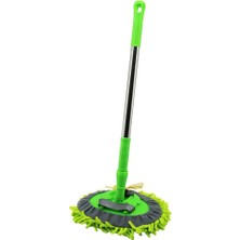 Lowell Home Ieg 25CM - Oval   Makarna  Mop Renkli Mikrofiber  180° Hareketli - Uzayan Metal Saplı= 54--90CM