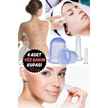 Normadia Yüz Masaj Aleti Seti, Silikon Fincanlar, Anti-Selülit, Göz Çukurluğu Destek