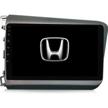 Eurotec Honda Civic Fb7 2012-2016 Android 4 GB + 64 GB Rom Carplay Multimedya + Geri Görüş Kamerası Hediye