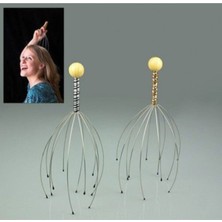 Normadia 2'li Kafa ve Boyun Masaj Aleti, Saç Derisi ve Baş Rahatlatıcı Telli Tasarım