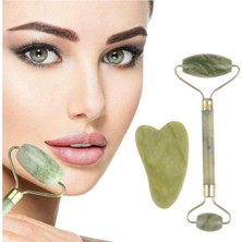 Normadia Çift Taraflı 2'li Yeşim Taşı Yüz Masaj Aleti Seti