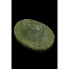 Normadia Başparmak Yeşim Gua Sha Stres Taşı, Rahatlatıcı ve Doğal Masaj Aracı