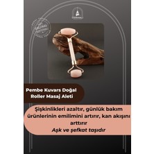 Normadia Pembe Kuvars Taşlı Masaj Aleti, Sağlıklı ve Rahatlatıcı Kullanım