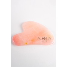 Normadia Pembe Kuvars Gua Sha Taşı, Kalp Şekli, Güzellik ve Yenilenme Aracı