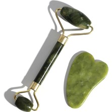 Normadia Ikili Doğal Taş Masaj ve Gua Sha Yüz Bakım Seti