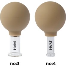 Normadia Silikon Vakumlu Cam Masaj Kupası 2'li Set, No:3 ve No:4, Sağlıklı Bakım