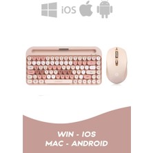 HP Combo 2.4g+Bt1+Bt2 Mac Wın Ios Çoklu Cihaz Bağlantılı Kablosuz Bluetooth Türkçe Q Klavye Mouse Seti