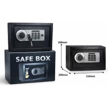 Karaağaç Elektronik Safebox Şifreli ve Parmak Izli Kasa 20-31-20 cm