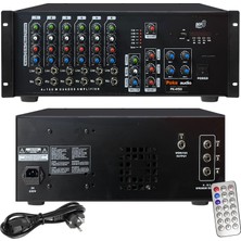 Power Küp Mixer Anfi 4X150W 8 Kanal 4 Bölgeli Bt/usb/sd Poke PK-4150