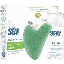 Normadia Doğal Taş Kalp Gua Sha Yüz Masaj Aleti, Şifa ve Güzellik Için
