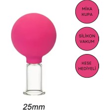 Normadia Mika Silikon Vakumlu Yüz ve Boyun Masaj Kupası Kırmızı