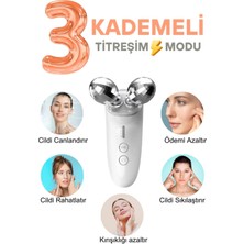 Normadia Yüz ve Boyun Titreşimli Masaj Aleti, 3 Modlu, Kırışıklık Giderici