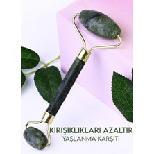 Normadia Ikili Doğal Yeşim Taş Masaj ve Gua Sha Yüz Bakım Seti