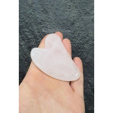 Normadia Pembe Kuvars Taşlı Kalpli Gua Sha Masaj Aleti ile Enerji ve Mutluluk